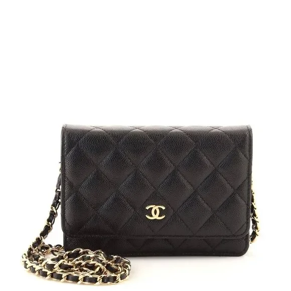 Chanel Wallet on Chain Quilted Caviar Mini Black - Picture 1 of 7